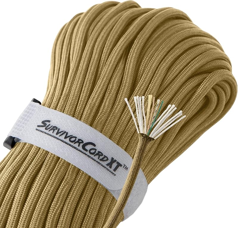 SurvivorCord Paracord Patented Coyote Brown